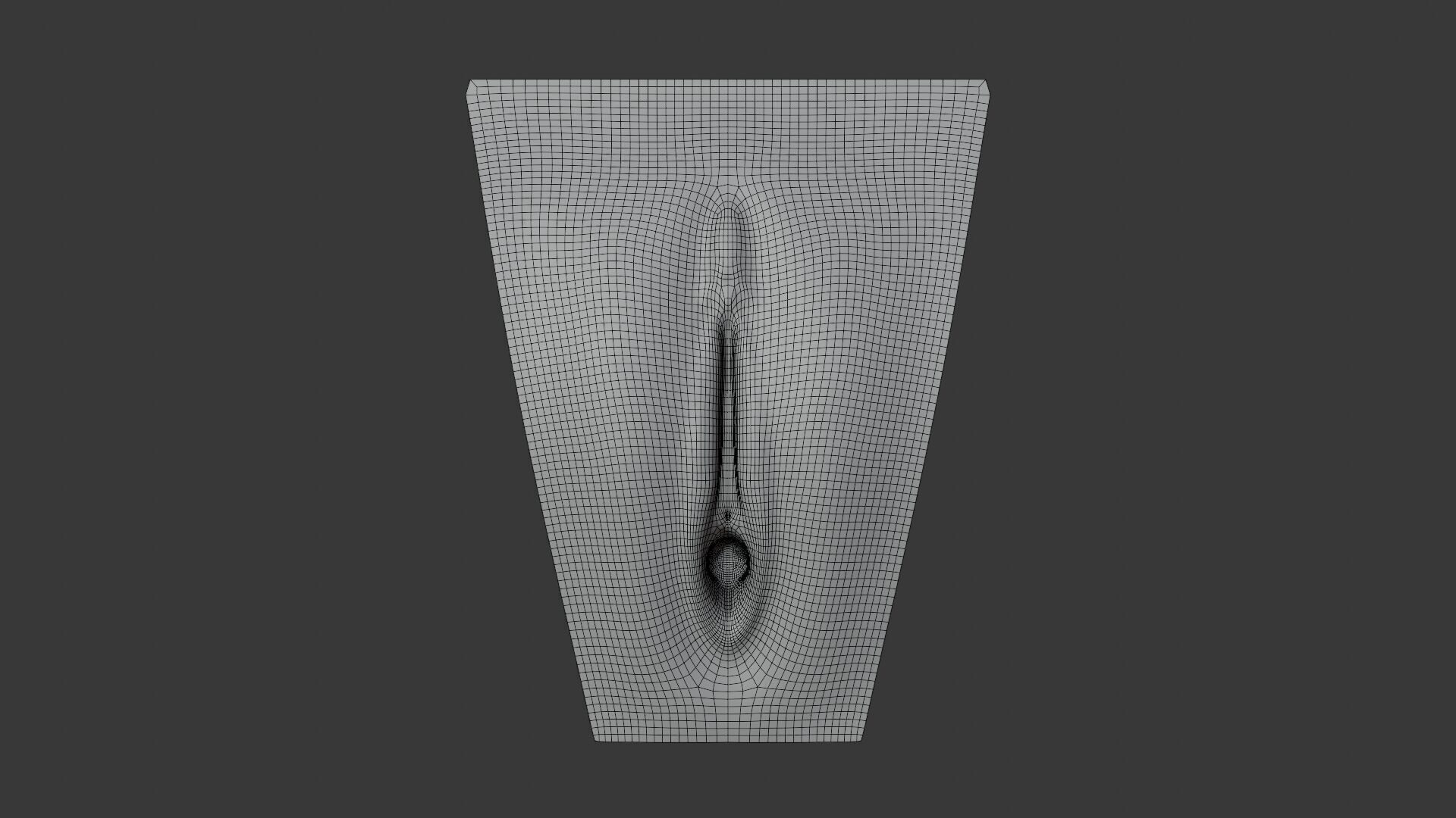 Female Anatomy Low-poly 3D model_7