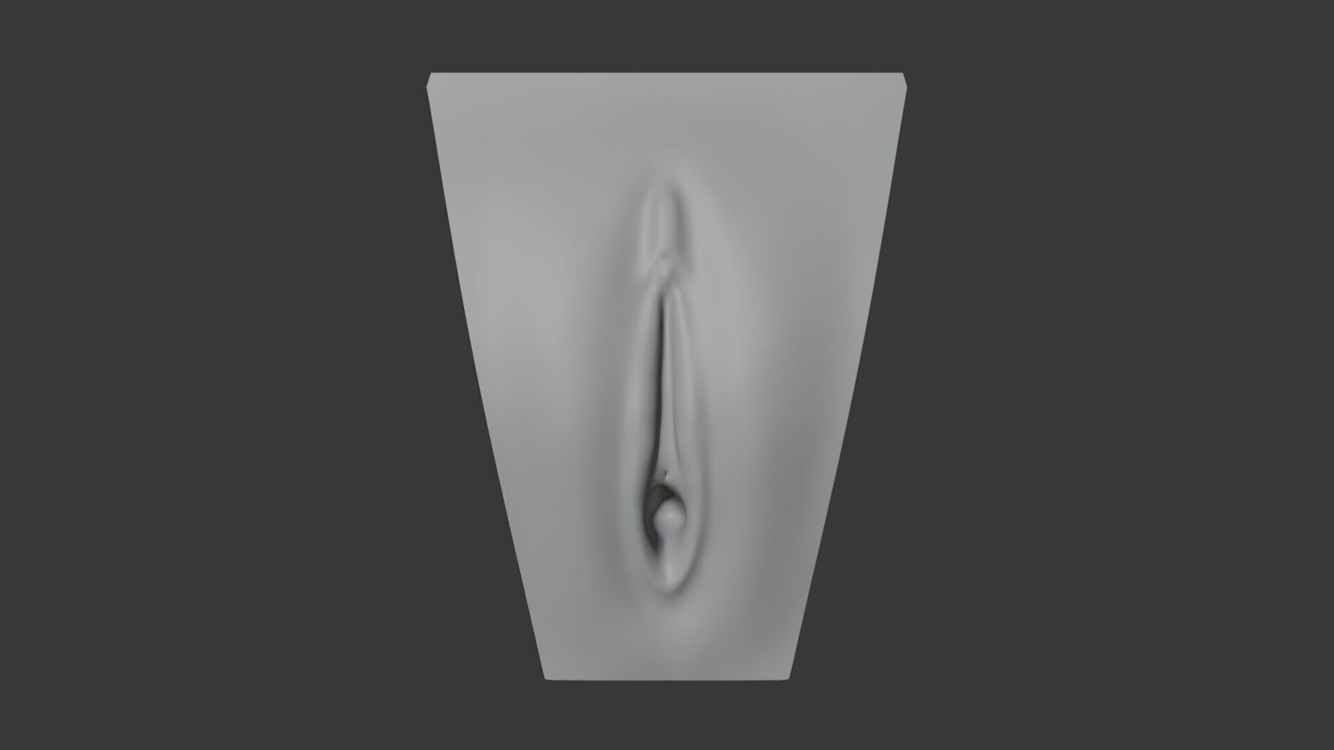 Female Anatomy Low-poly 3D model_5