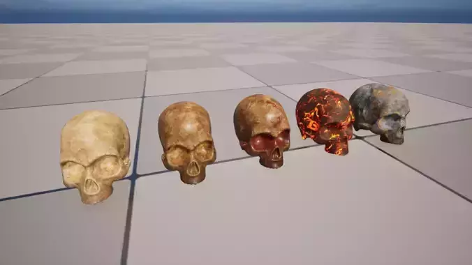 Skull Low-poly 3D model