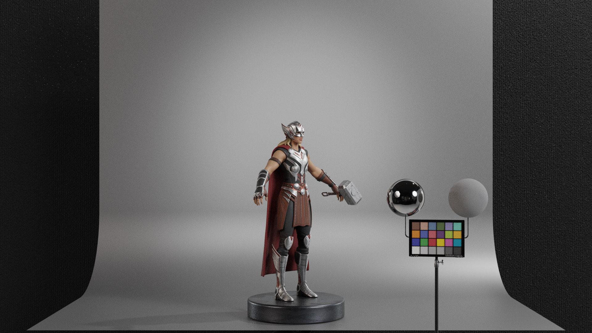 The Mighty Thor - Jane Foster Low-poly 3D model_1