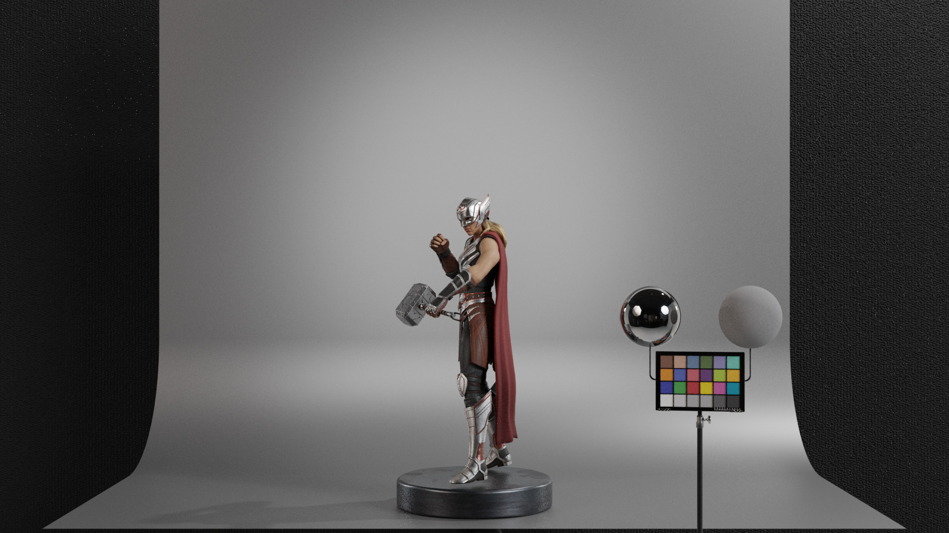 The Mighty Thor - Jane Foster Low-poly 3D model_14
