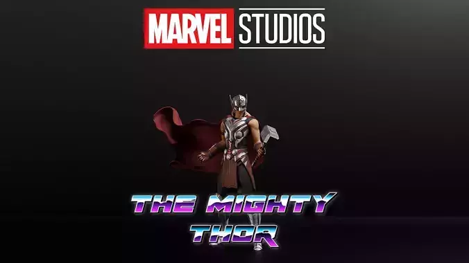 The Mighty Thor - Jane Foster Low-poly 3D model