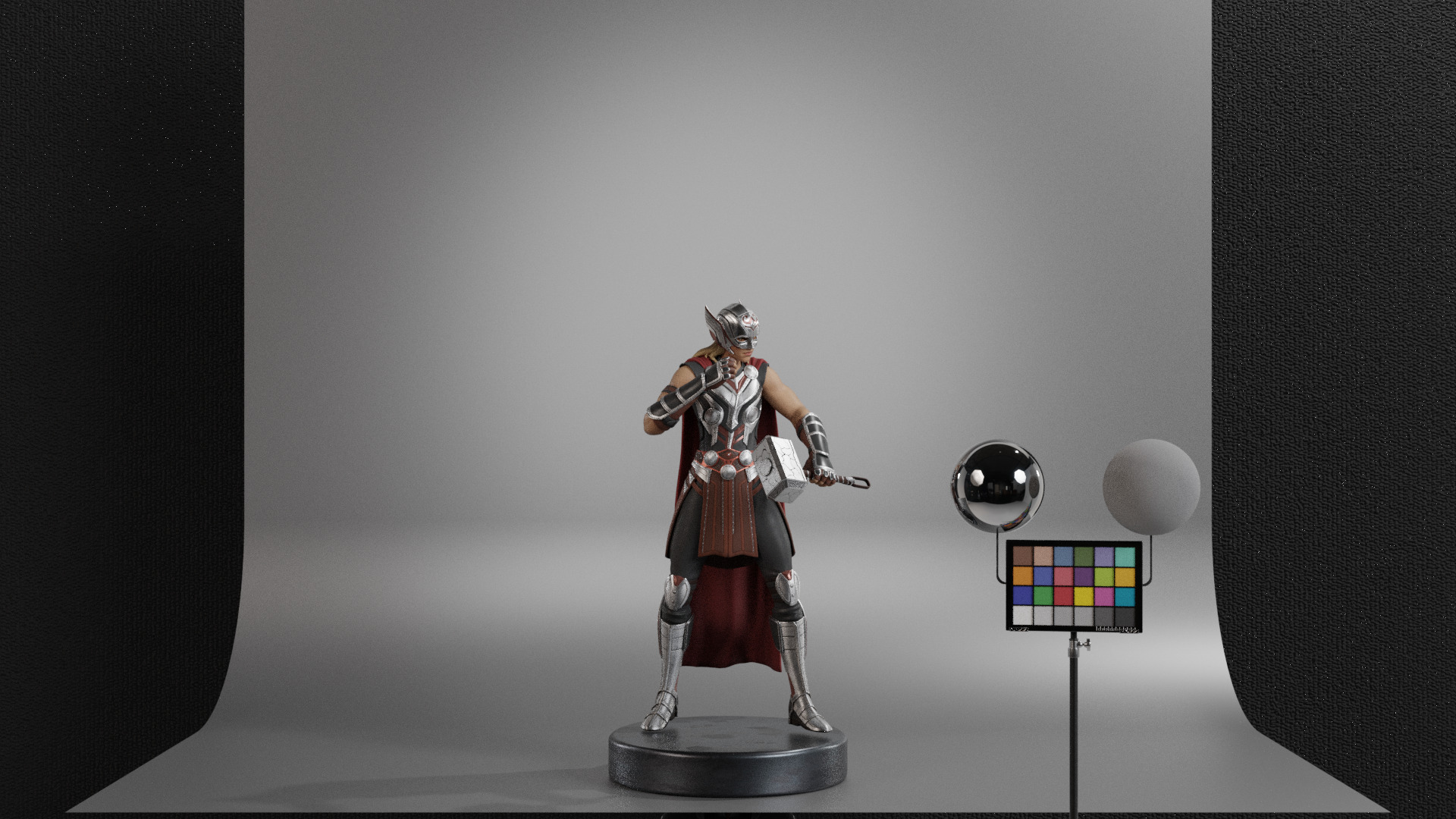 The Mighty Thor - Jane Foster Low-poly 3D model_11