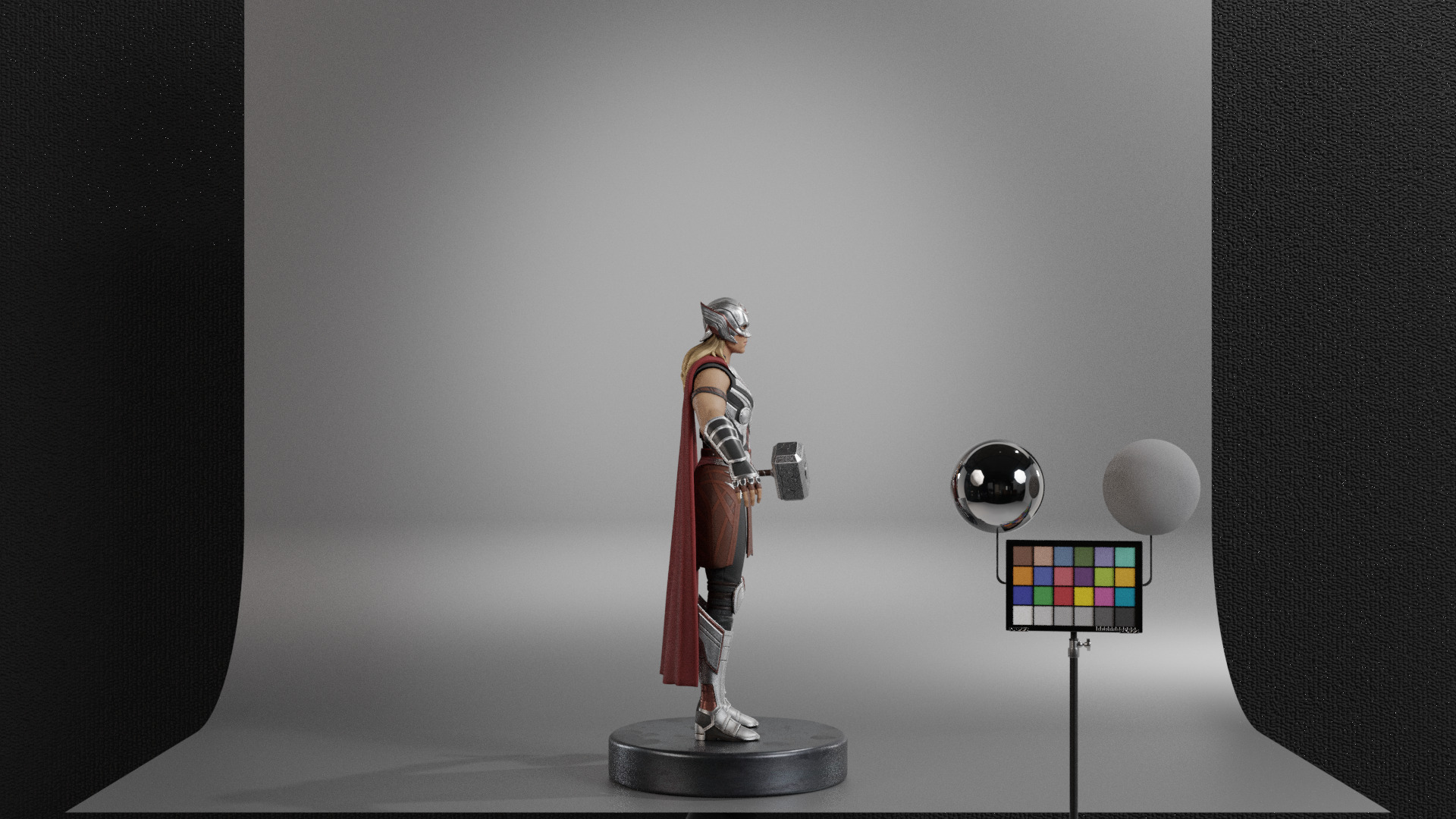 The Mighty Thor - Jane Foster Low-poly 3D model_5