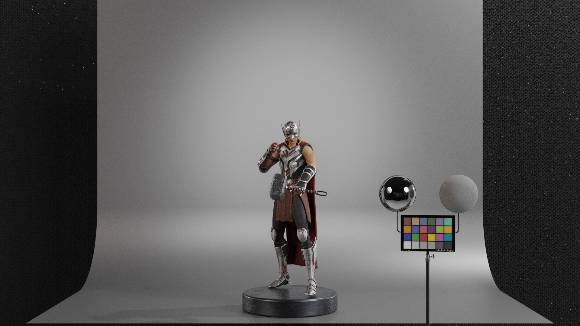 The Mighty Thor - Jane Foster Low-poly 3D model_8