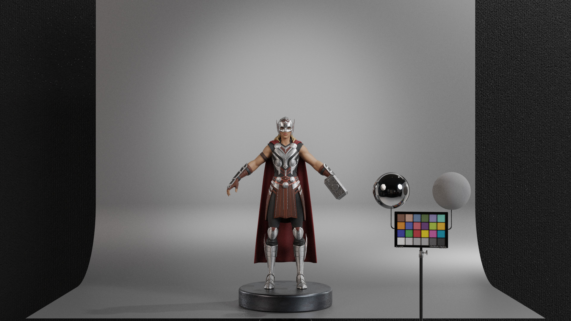 The Mighty Thor - Jane Foster Low-poly 3D model_13