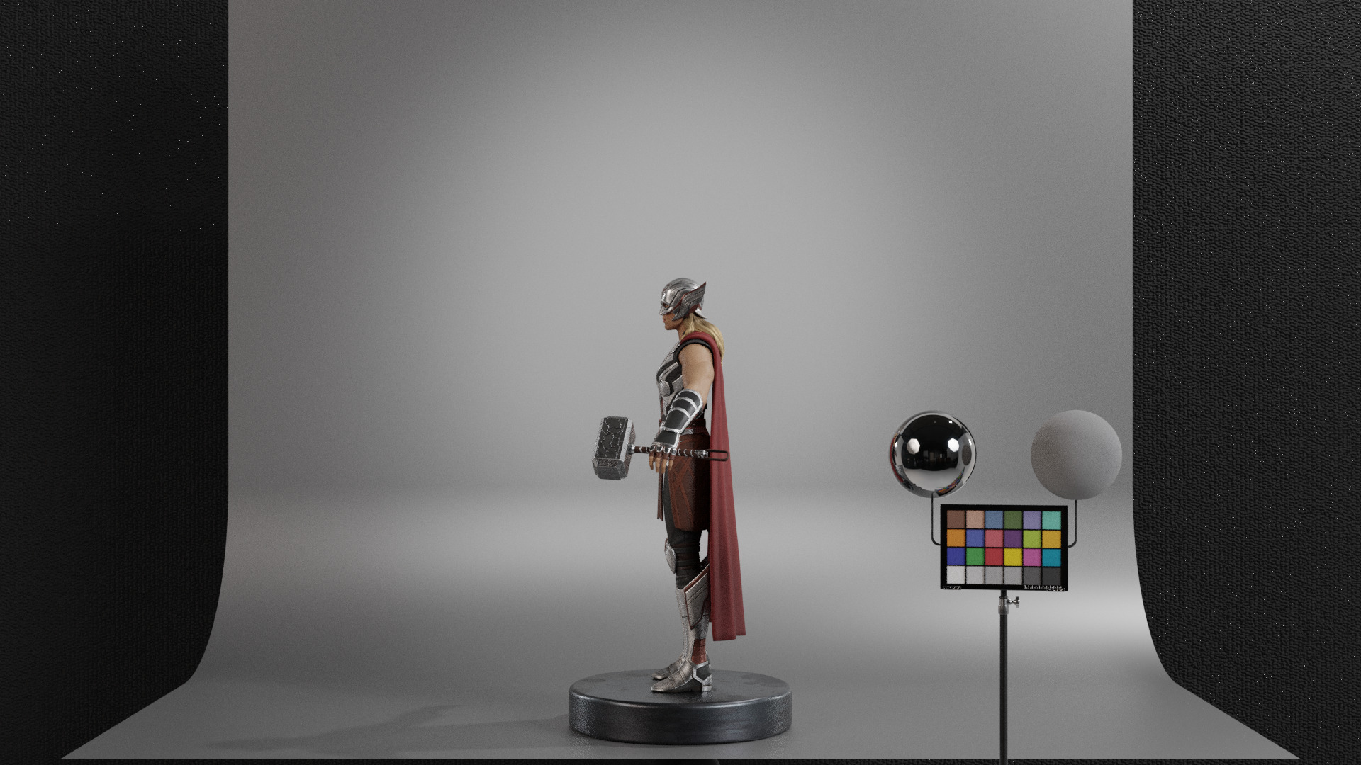 The Mighty Thor - Jane Foster Low-poly 3D model_6