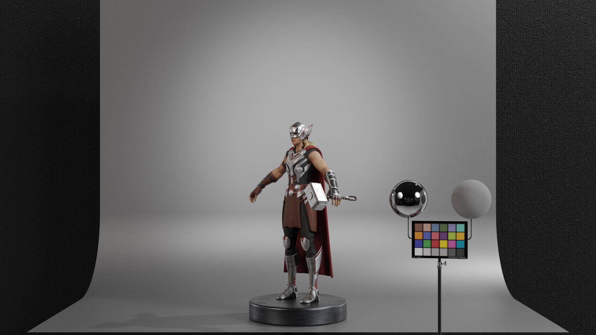 The Mighty Thor - Jane Foster Low-poly 3D model_4
