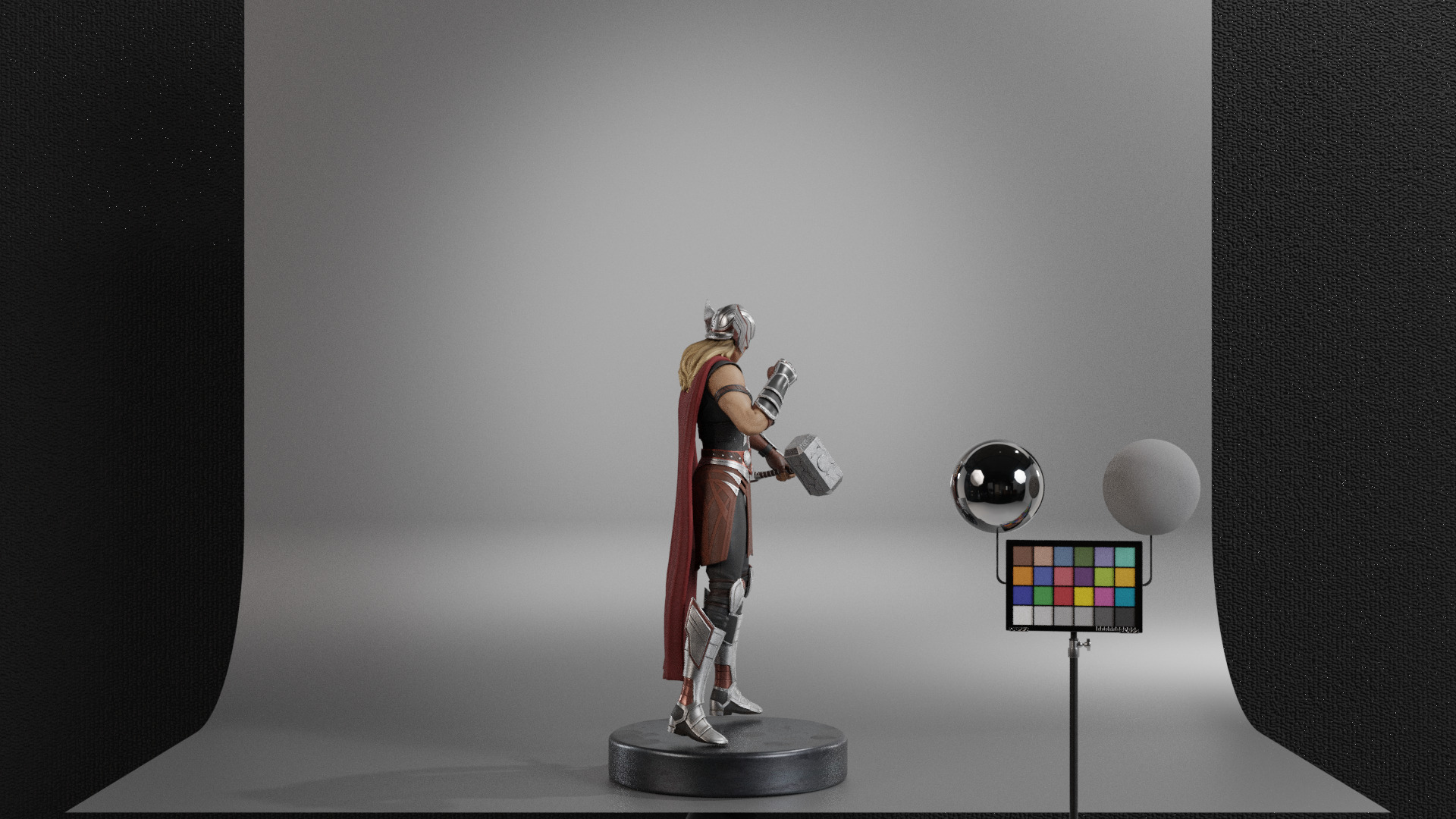 The Mighty Thor - Jane Foster Low-poly 3D model_9