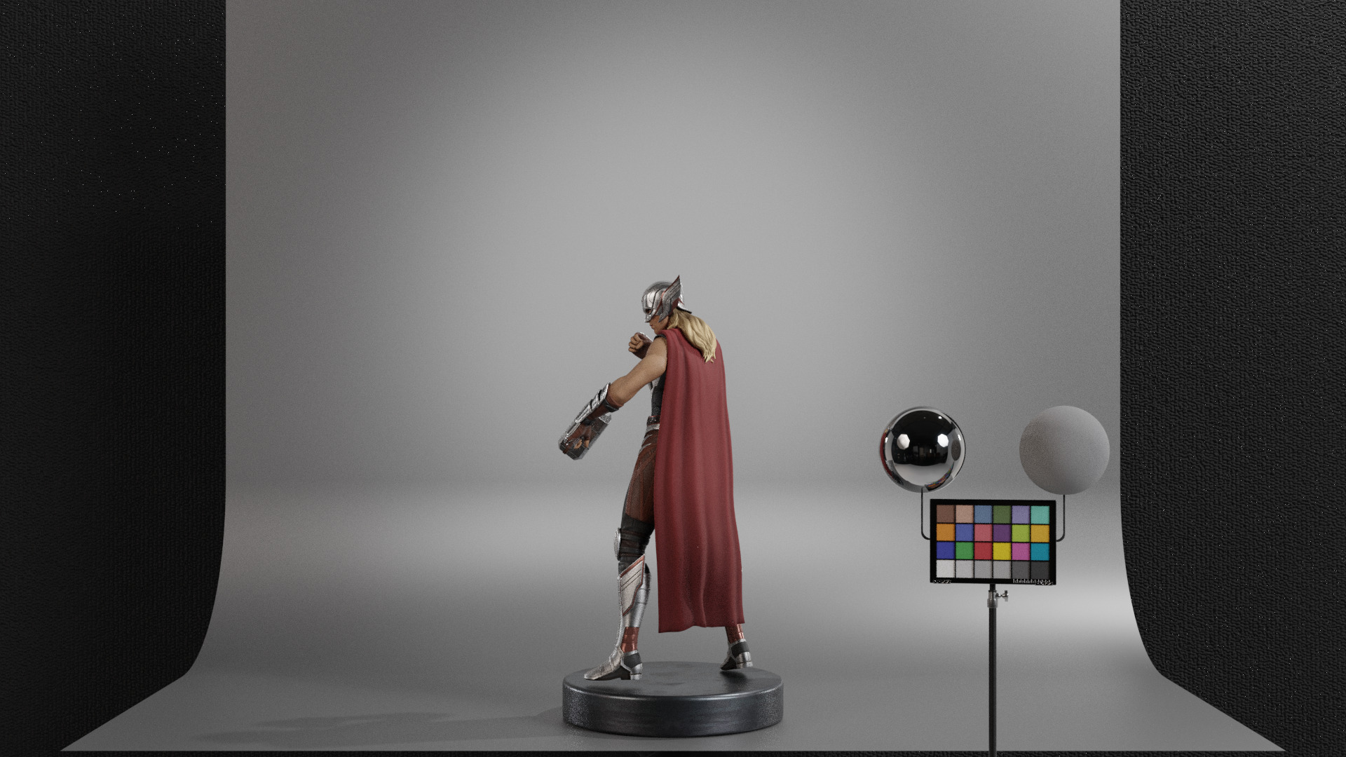The Mighty Thor - Jane Foster Low-poly 3D model_15