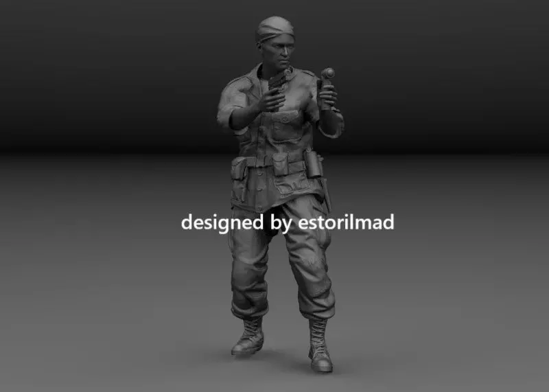 AMERICAN SOLDIER IN VIETNAM RATS TUNNELS 3D print model
