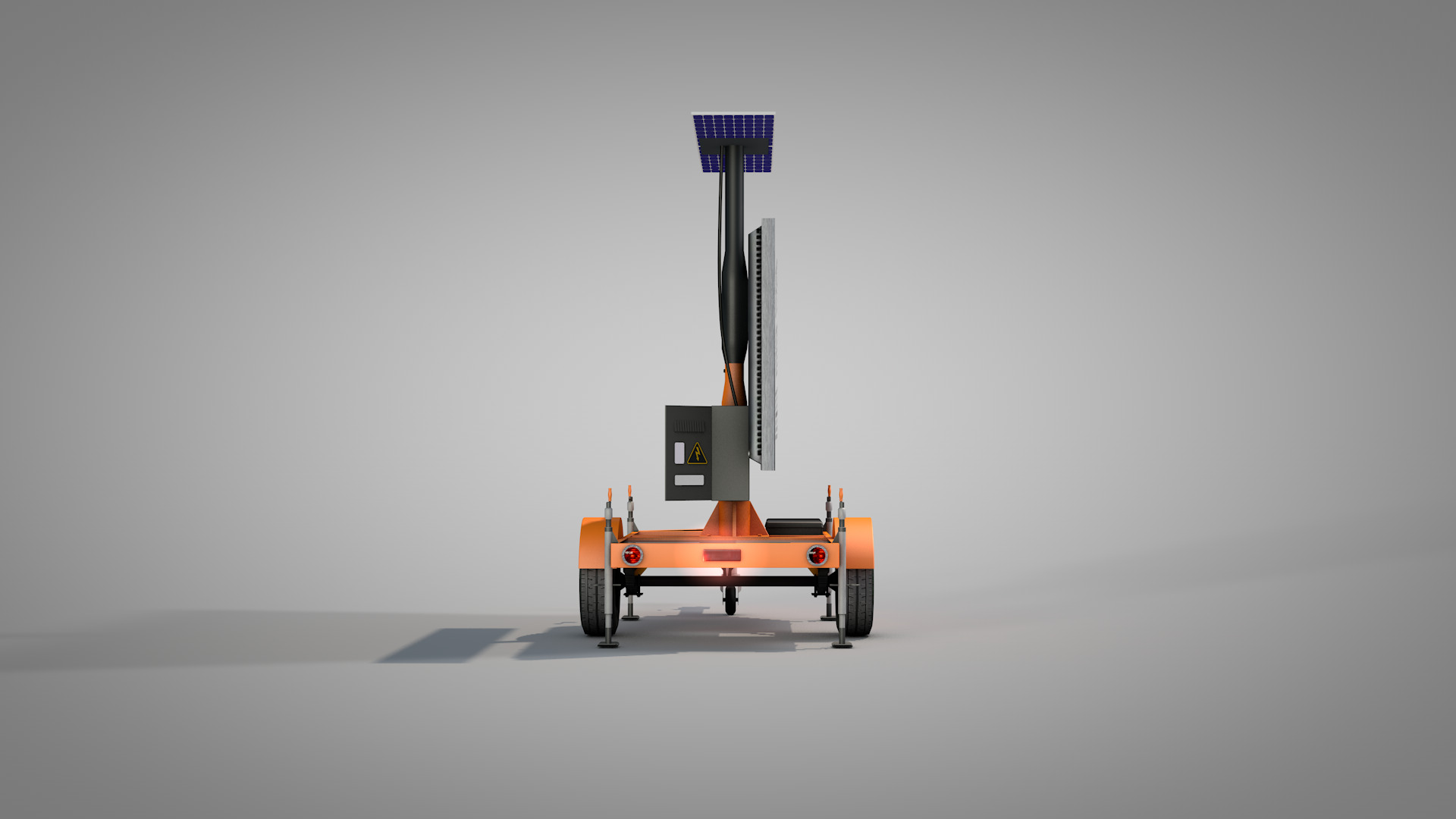 Trailer Message Sign 3D Model 3D model_6