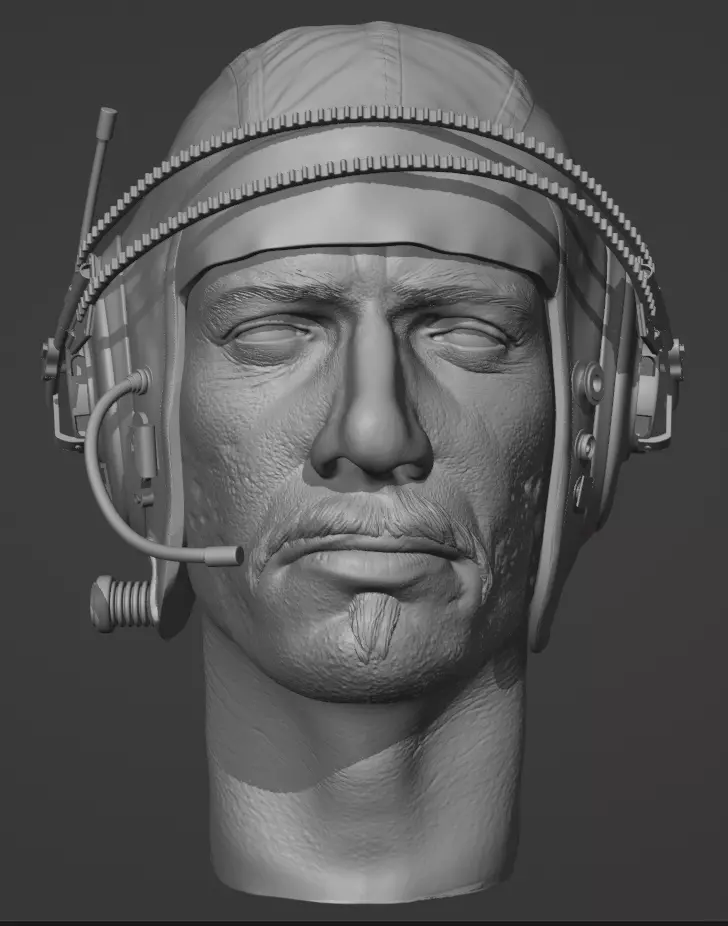 Blade Runner Gaff pilot hat Edward James Olmos 3D print model
