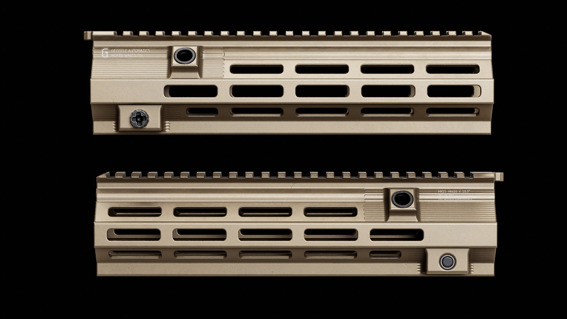 Geissele SMR HK416 MK15 Handguards Low-poly 3D model_11