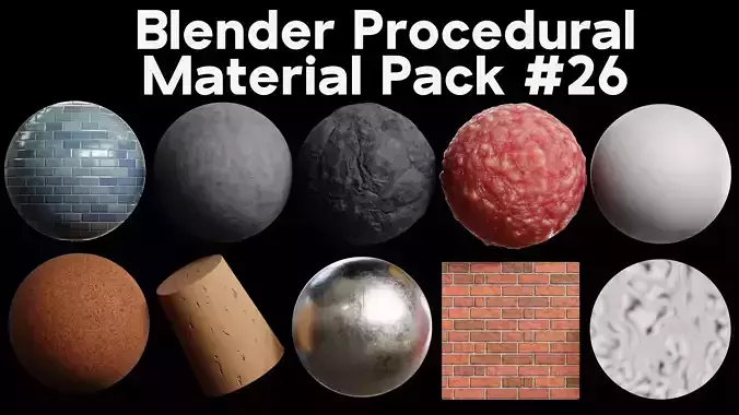 Blender Procedural Material Pack 26