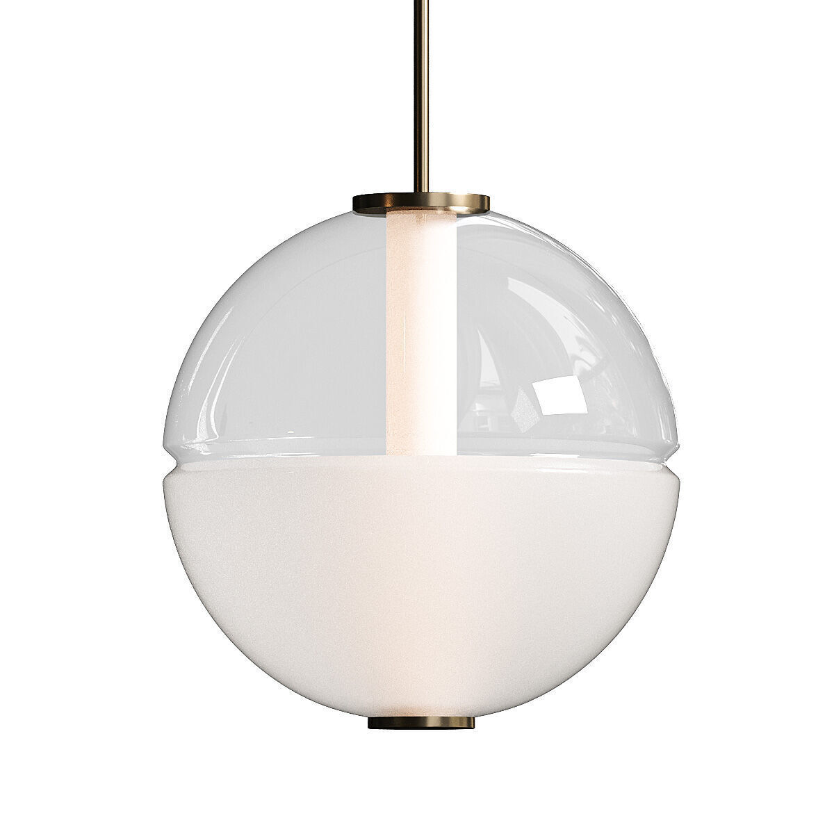 West Elm Zia Round Pendant Lamp 3D model_1