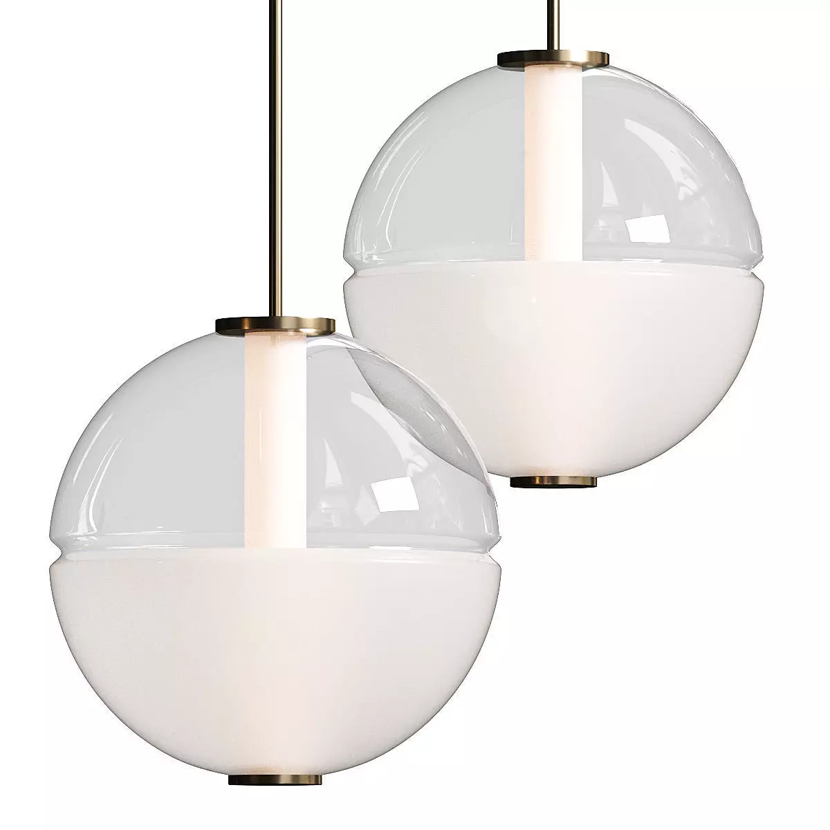 West Elm Zia Round Pendant Lamp 3D model_0