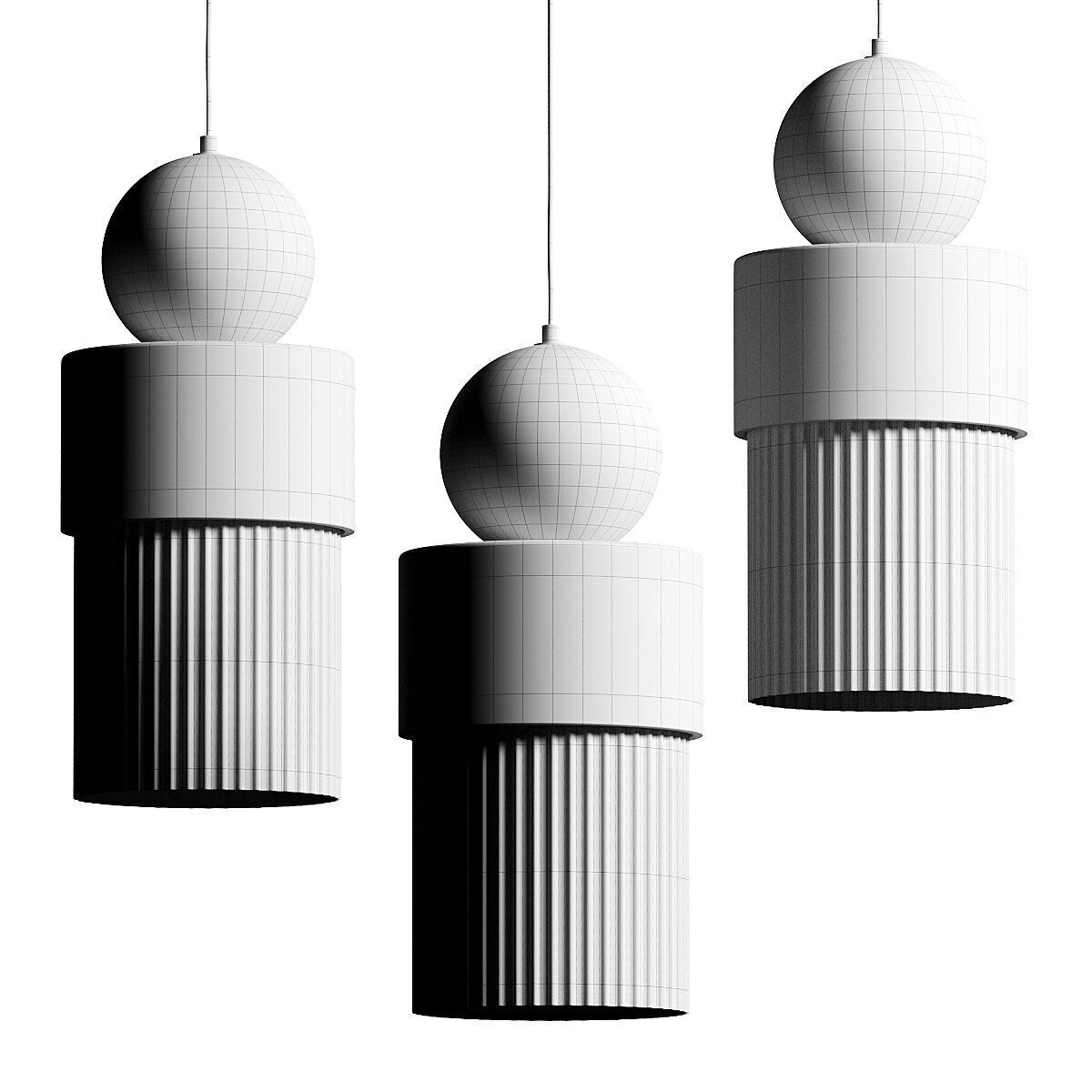 Aromas del Campo Glamm Pendant Lamp 3D model_3