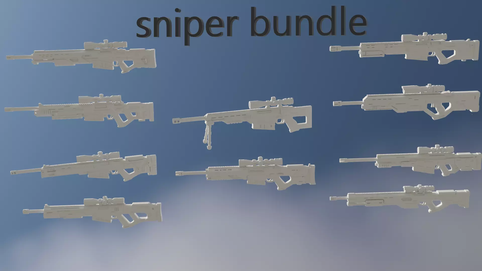 sniper bundle 3D model