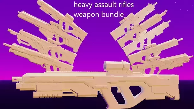 heavy assault rifles weapon bundle
