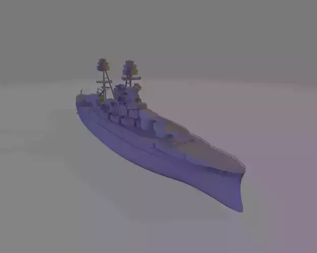 USS Arizona Battleship 3D print model