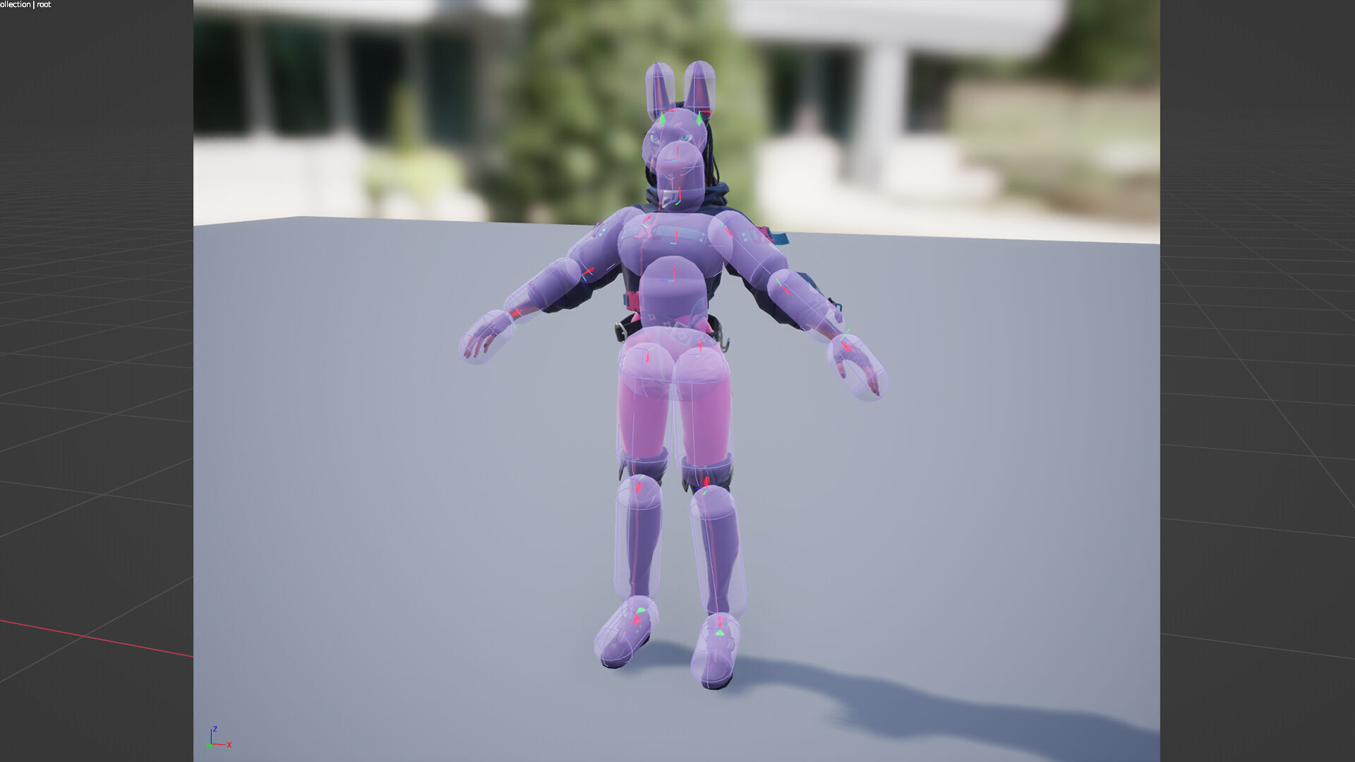 Doberman Girl Furry Low-poly 3D model_18