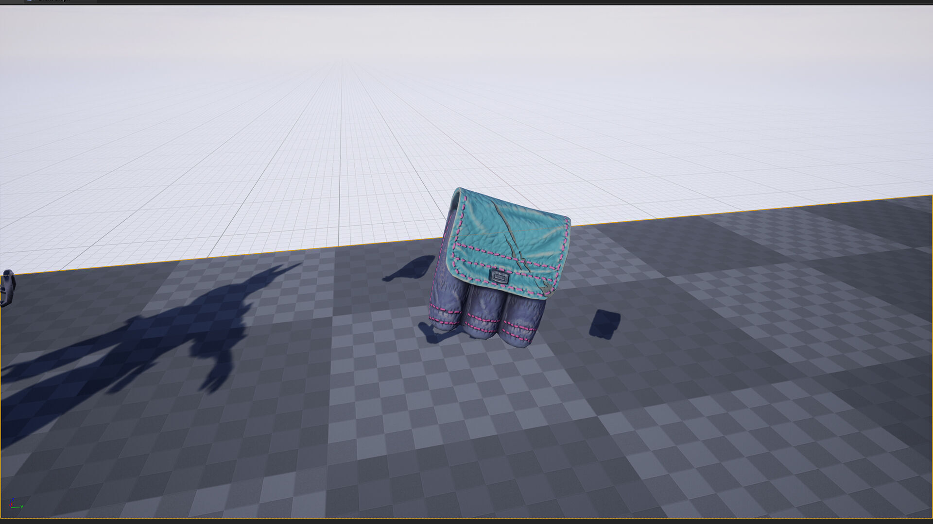 Doberman Girl Furry Low-poly 3D model_16