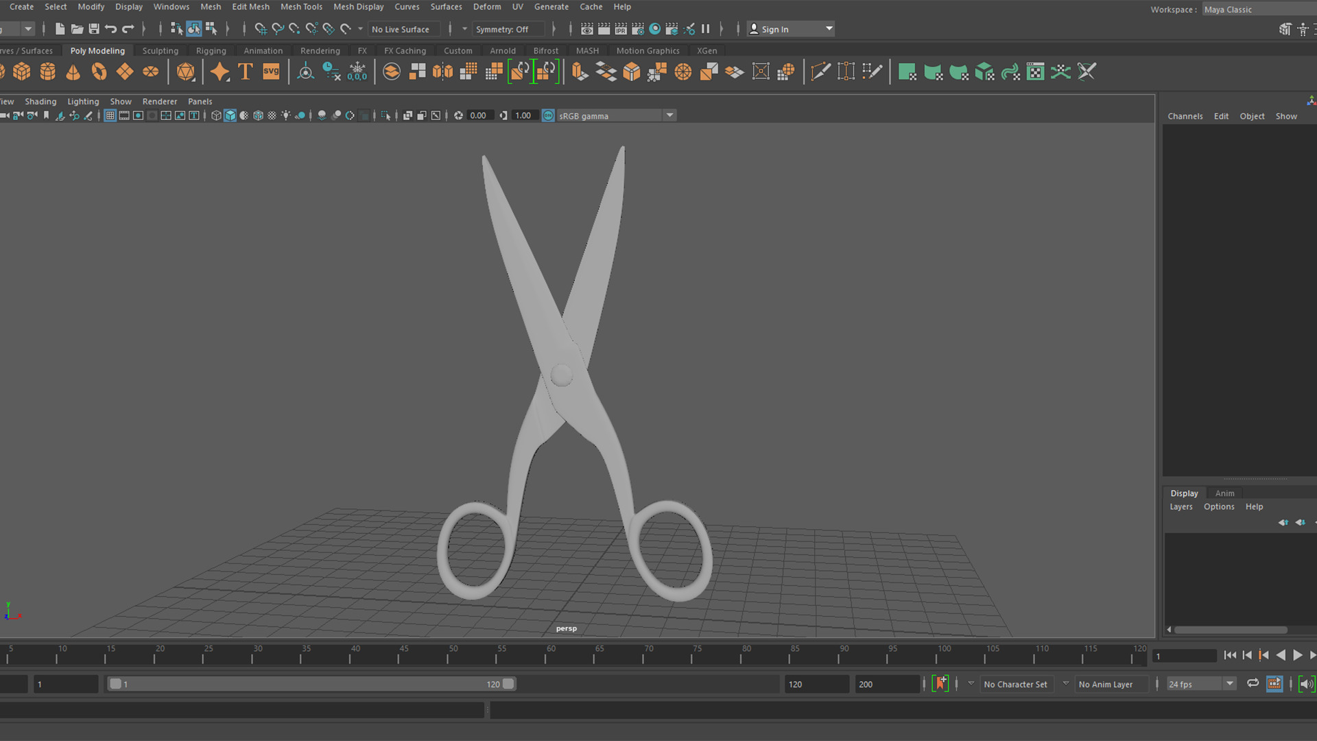 Scissors 1303 3D model_5