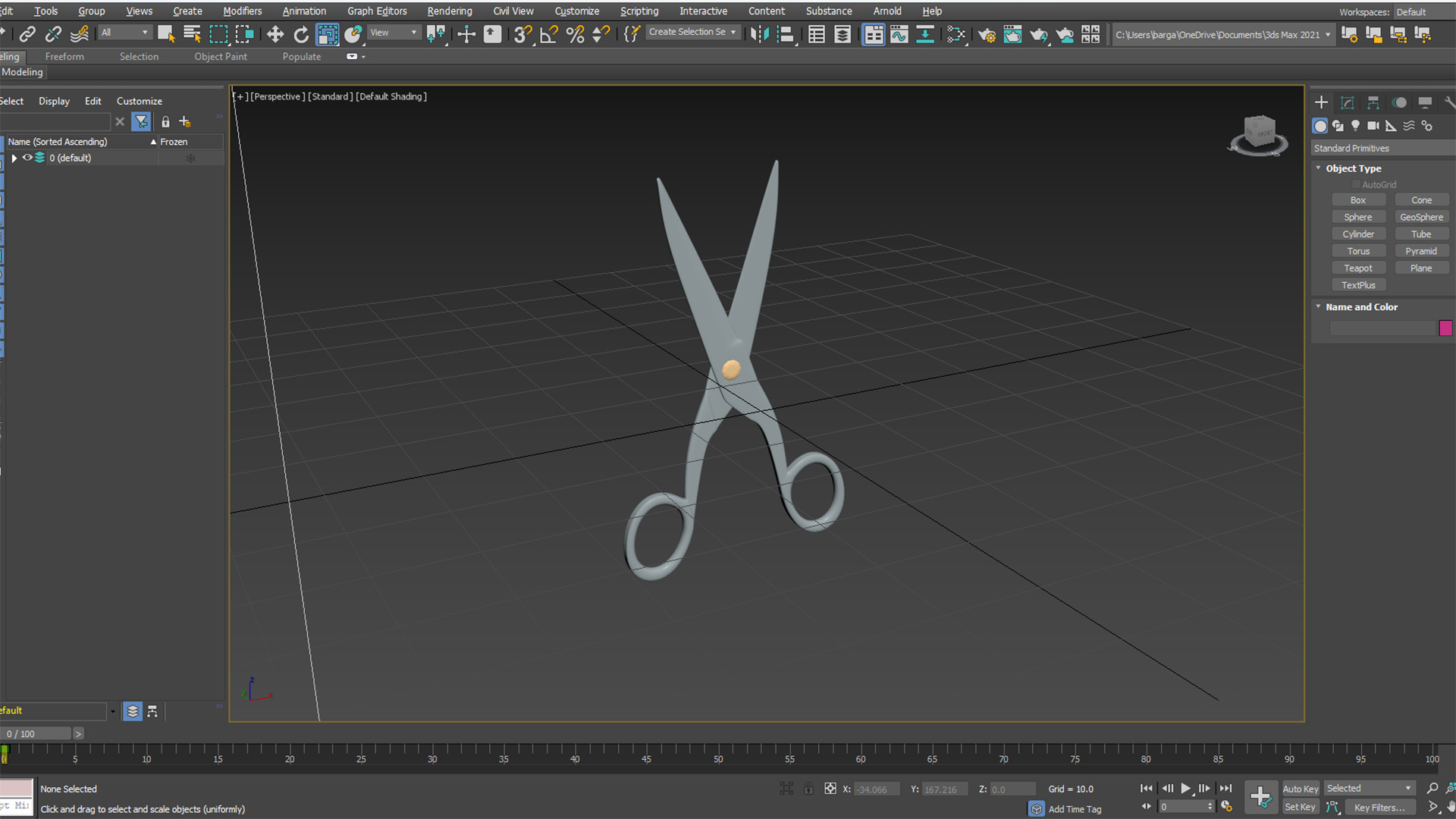 Scissors 1303 3D model_6