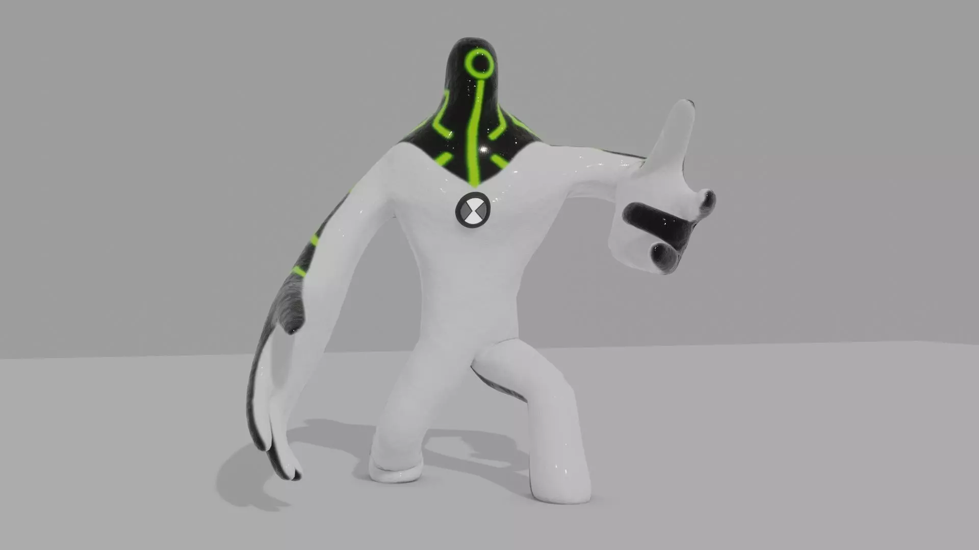 Alien Upgrade Ben 10 Classic 3D model_0