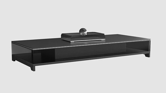 Table Black Glass 3D model