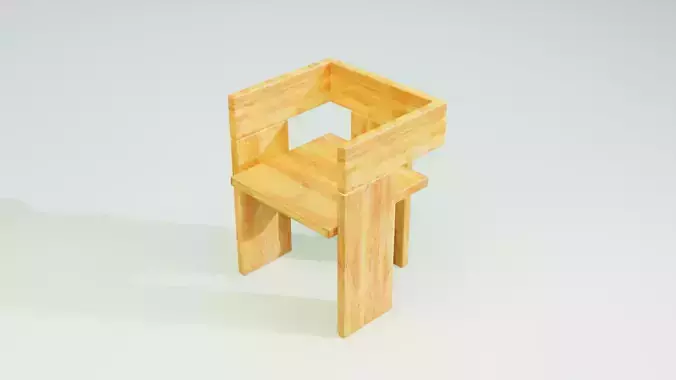 Modular wooden chair