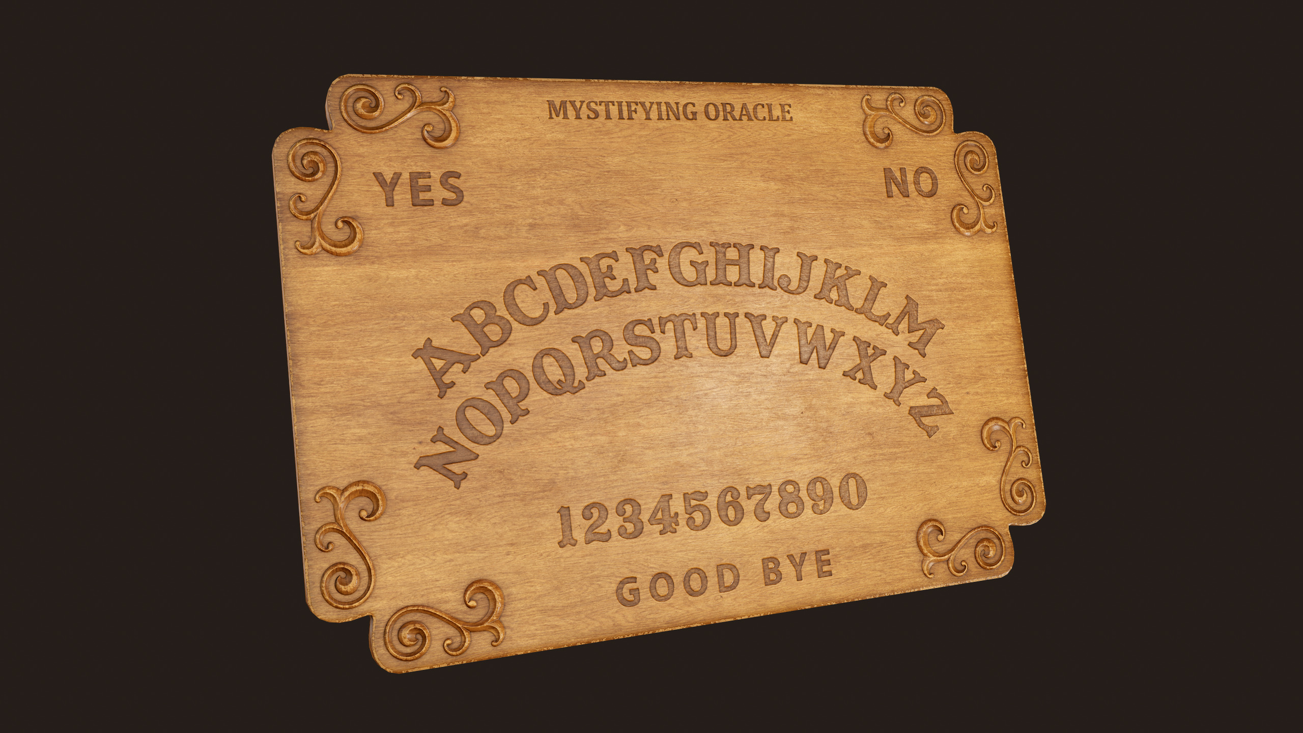 Spirit Ouija Board - PBR Game Ready  Low-poly 3D model_4