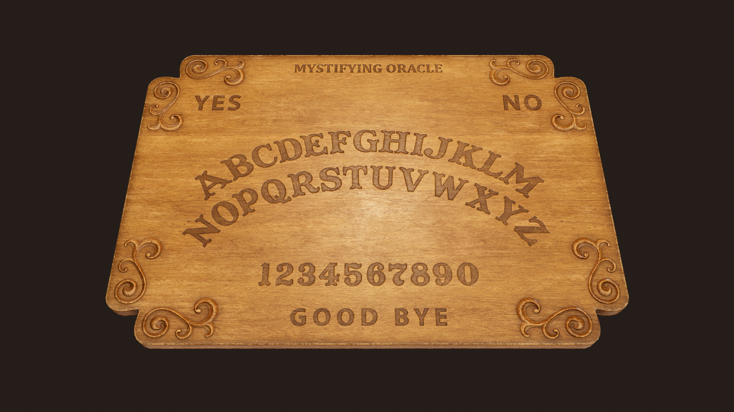 Spirit Ouija Board - PBR Game Ready  Low-poly 3D model_2