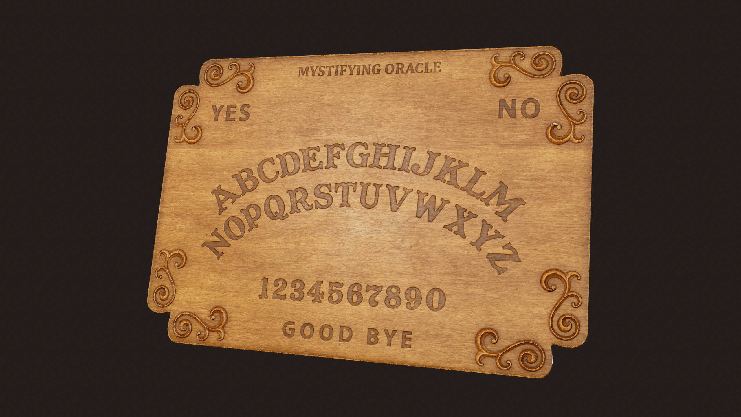 Spirit Ouija Board - PBR Game Ready  Low-poly 3D model_3