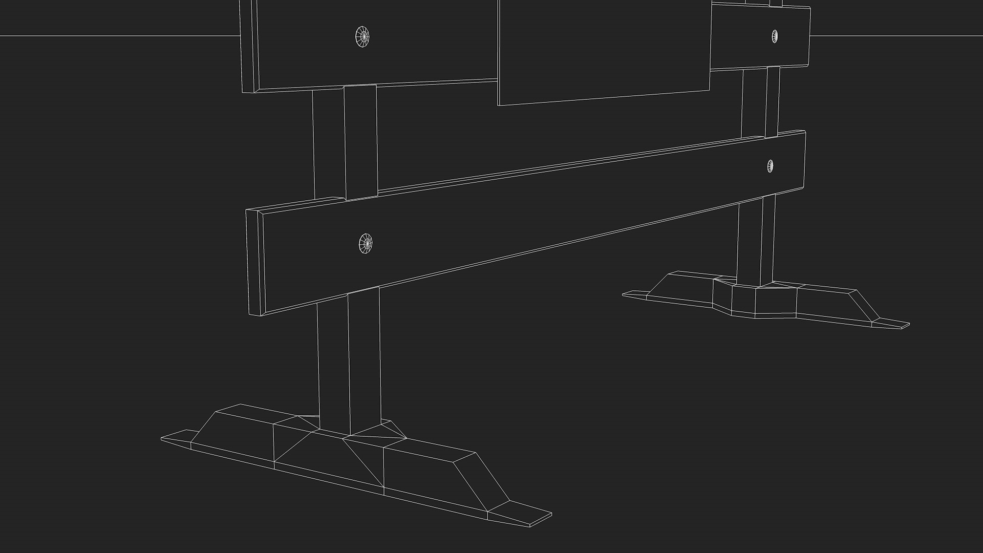 Traffic Road Close 3D Model 3D model_3