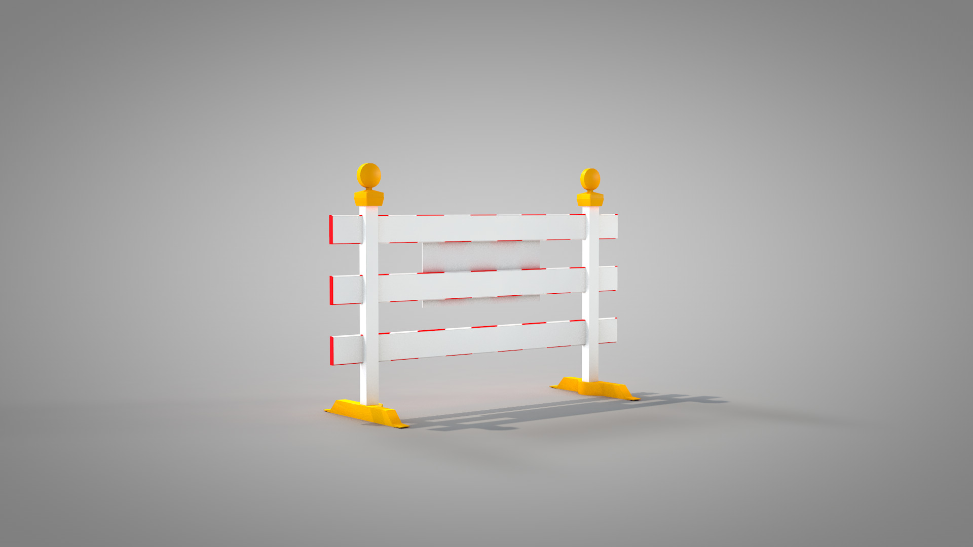 Traffic Road Close 3D Model 3D model_10