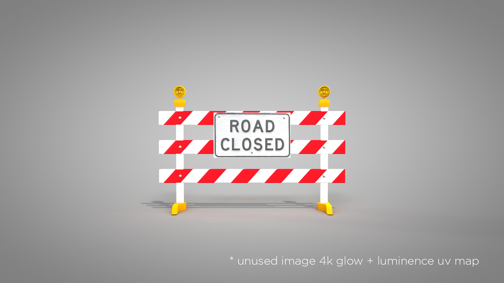 Traffic Road Close 3D Model 3D model_8