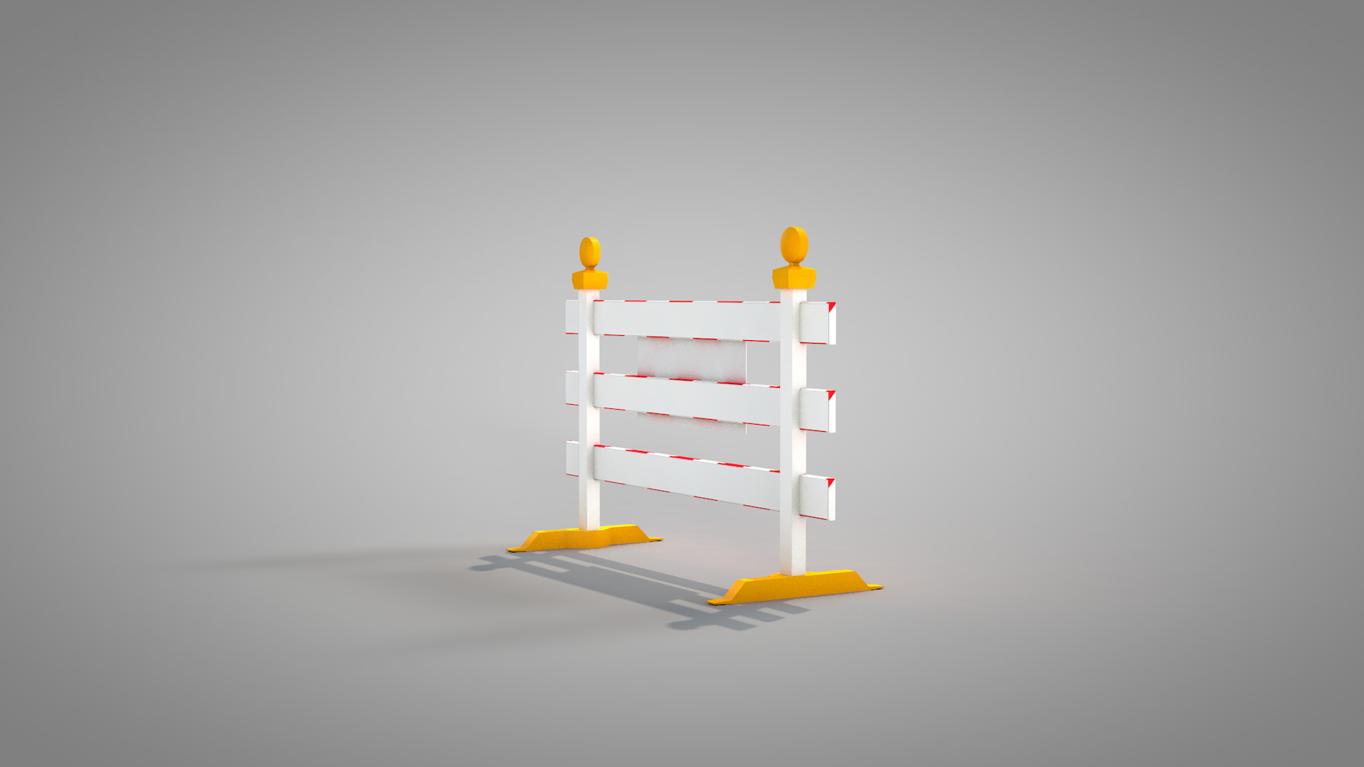 Traffic Road Close 3D Model 3D model_11