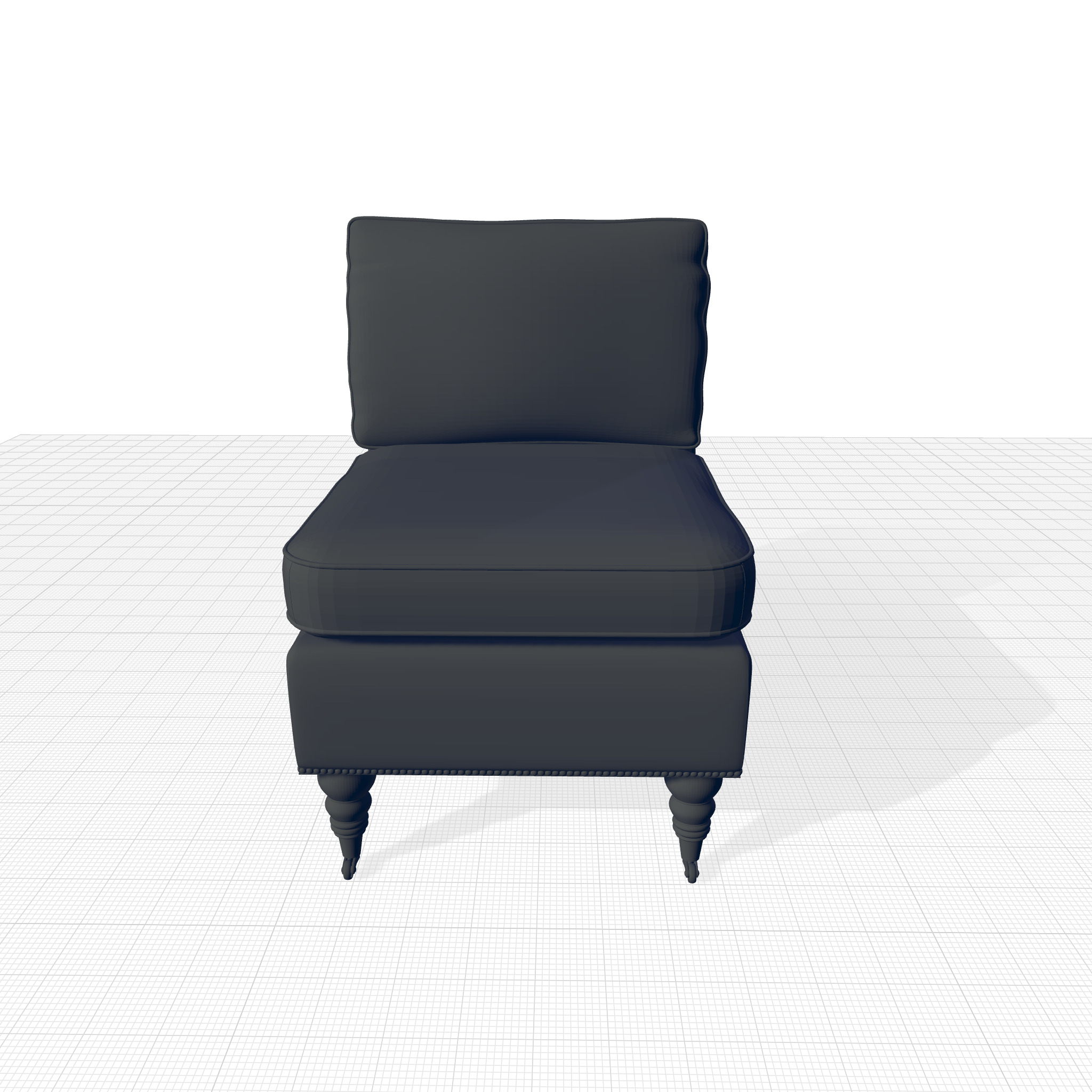 August Grove Slipper Chair 3D model_5