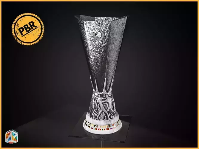 UEFA Europa league trophy award 2025 3D model