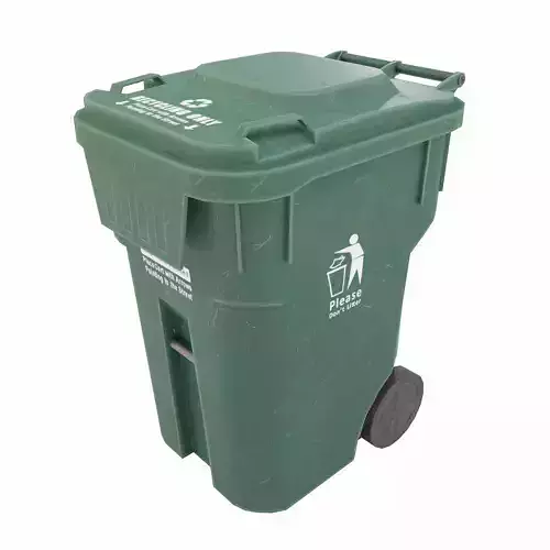 Small Dumpster lowpoly 3d model Low-poly 3D model