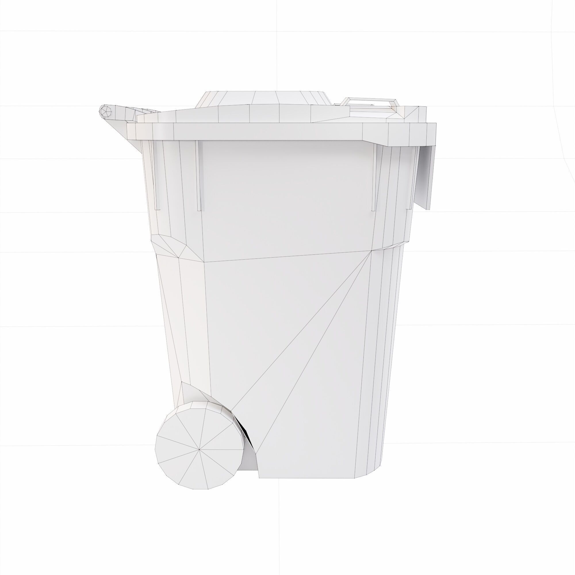 Small Dumpster lowpoly 3d model Low-poly 3D model_10