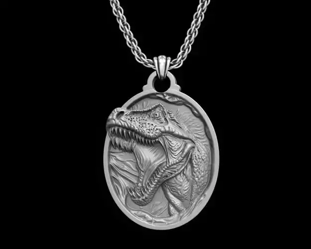DINOSAUR T-REX PENDANT 3D print model