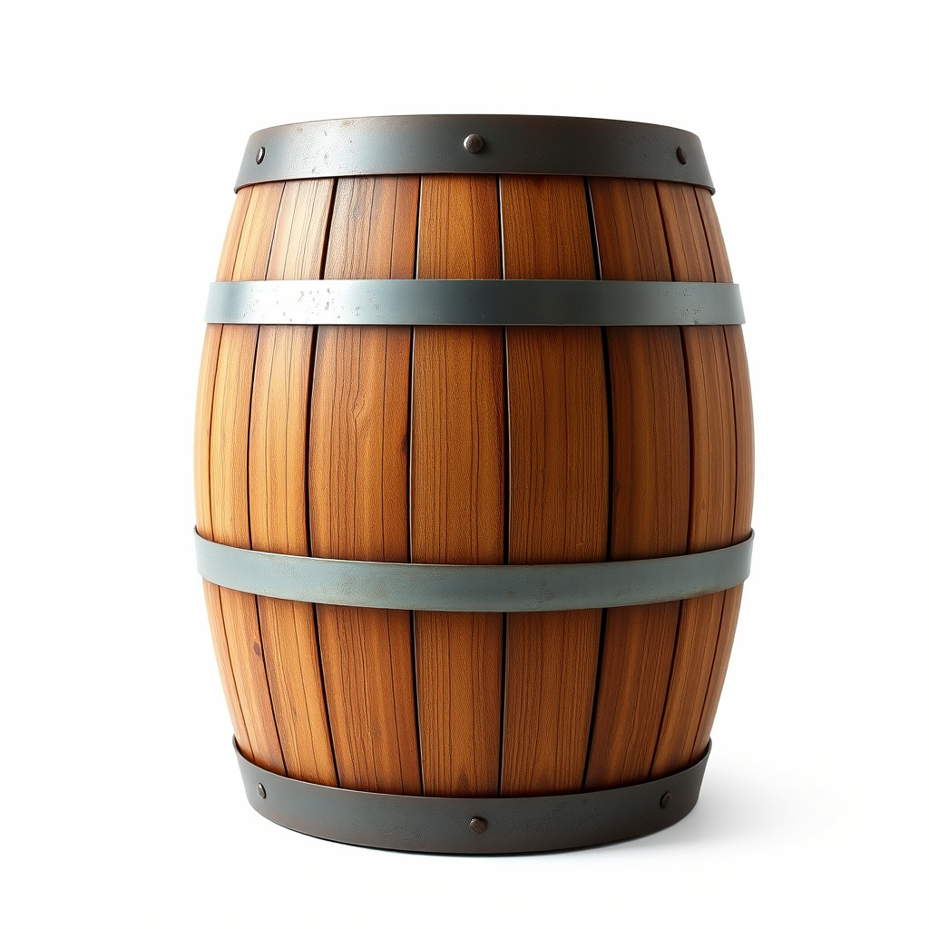 Rustic Wooden Barrel Model Pack for Environment Design Low-poly 3D model_4