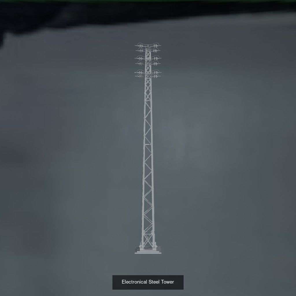 Electronic Steel Tower 1 3D Model Collection_14