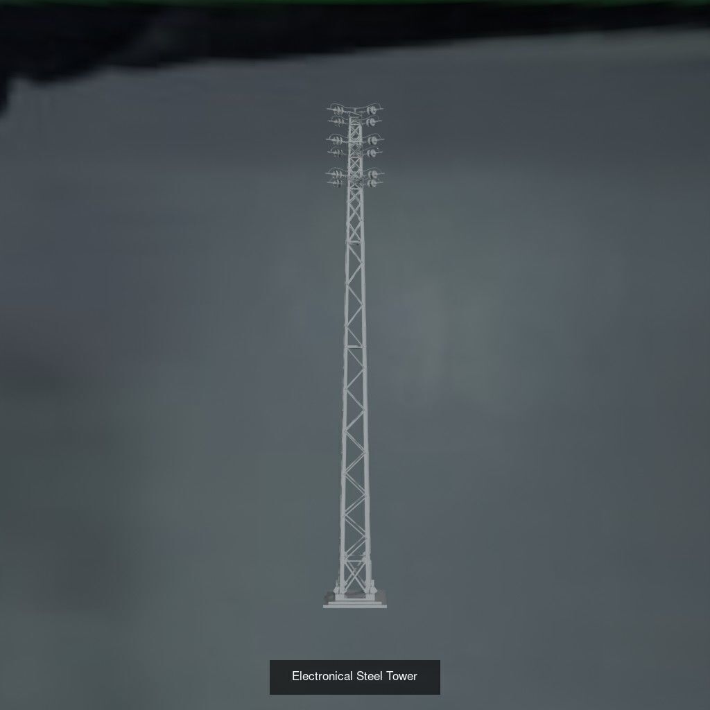 Electronic Steel Tower 1 3D Model Collection_16