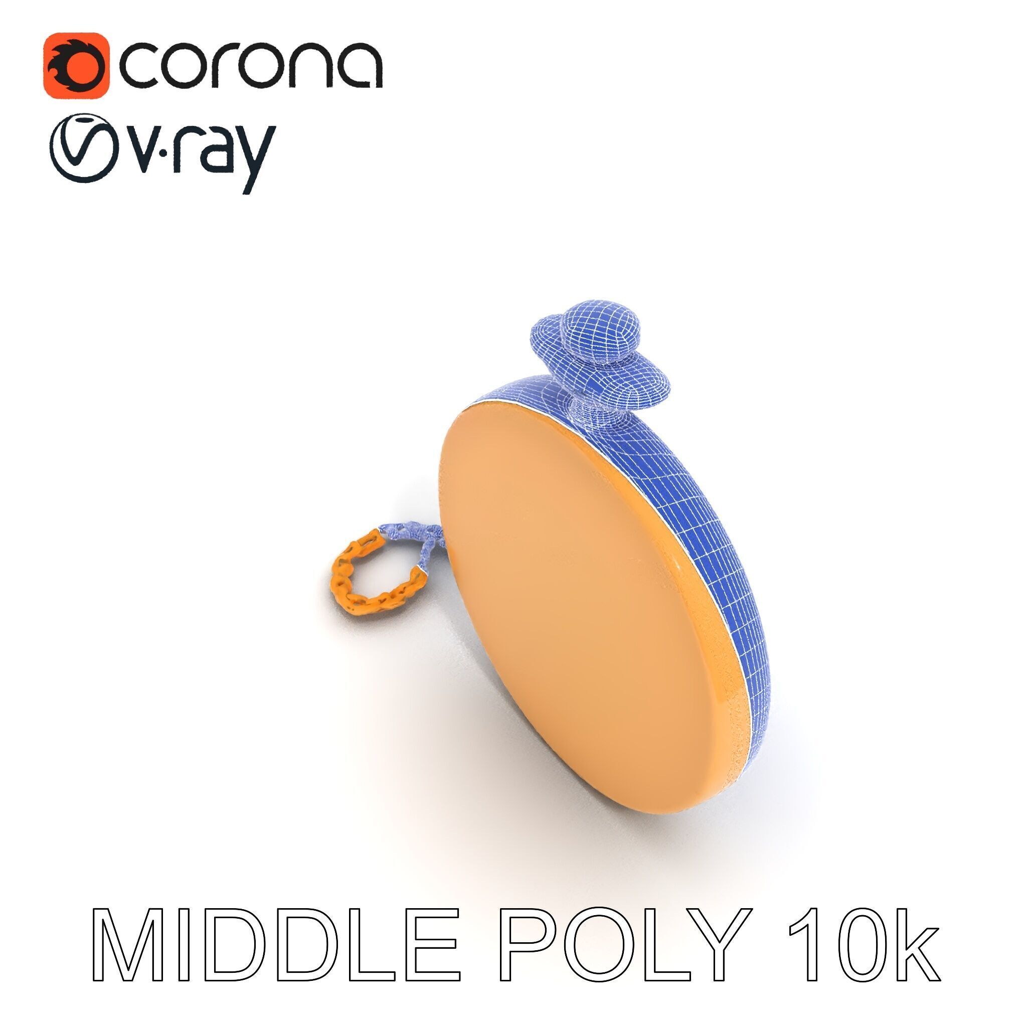 Vintage Pocket Watch D Model Pack Low-poly 3D model_17