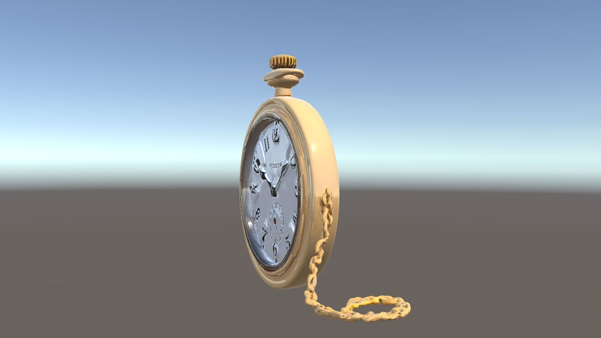 Vintage Pocket Watch D Model Pack Low-poly 3D model_5