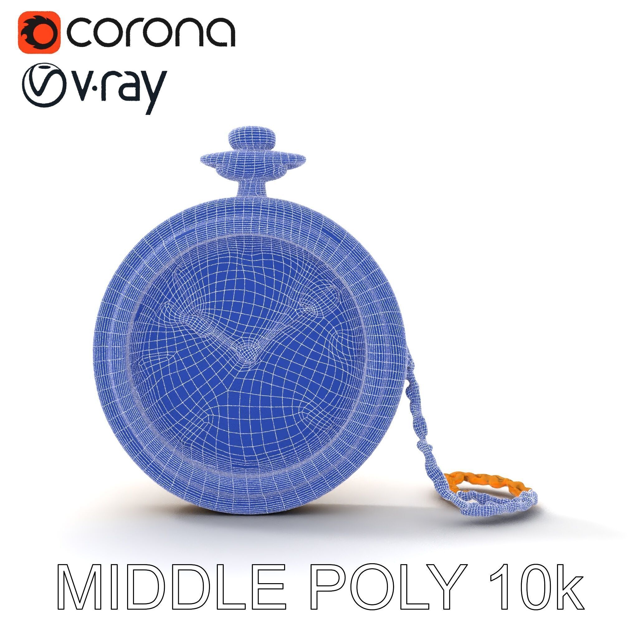 Vintage Pocket Watch D Model Pack Low-poly 3D model_22